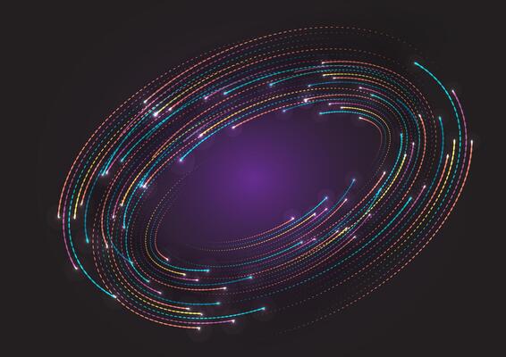 Abstract background with 3D circles elements
