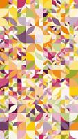 A colorful abstract pattern with many different shapes vector