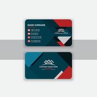 Modern creative simple clean business card or visiting card design template vector