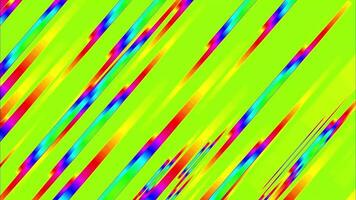Seamless loop artistic colorful stripes glowing diagonal lines motion abstract bright background. video