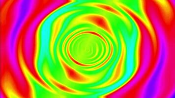 Looped abstract colorful liquid background with wavy sparkling pattern on shiny glossy surface. video