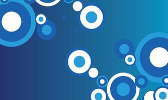 Retro Blue Circle Background with Stars vector