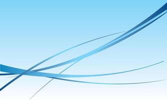 abstract Flowing Blue Lines on gradient background vector