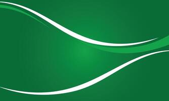 Dynamic curved Green Wavy Lines Background vector