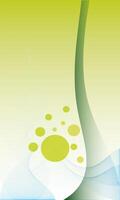 A calming and peaceful abstract green background featuring soft waves and organic bubbles. The minimalist design and fresh color palette evoke a sense of tranquility and renewal. vector