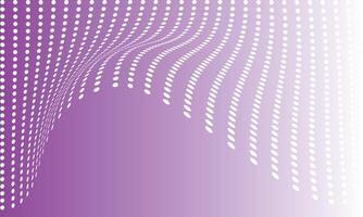 abstract white dots pulsating across a purple gradient background vector