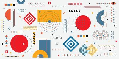 Element design. Shape graphic abstract, motion modern geometric elements, pattern Memphis, layout presentation corporate, logo minimal flat isolated elements, dots and lines vector
