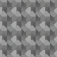 Seamless mosaic pattern consisting of triangular shapes in various shades of grey. Suitable for backgrounds or decorative elements. vector
