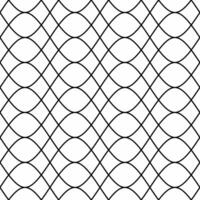 Seamless wavy pattern with curved and crossed black lines on a white background. Suitable for digital graphic design, textiles, prints, tiles, wallpapers, etc. vector