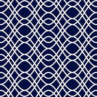 Seamless curved pattern with crossed white lines on a dark blue background. Suitable for graphic design, textiles, prints, wallpapers, backgrounds, etc. vector