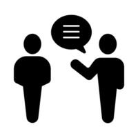speaking concept line icon. Simple element illustration. speaking concept outline symbol design. vector