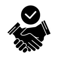 agreement concept line icon. Simple element illustration. agreementconcept outline symbol design. vector