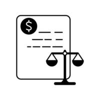 balance sheet concept line icon. Simple element illustration. balance sheet outline symbol design. vector