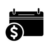 fiscal year concept line icon. Simple element illustration. fiscal year outline symbol design. vector