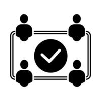 meet concept line icon. Simple element illustration. meet concept outline symbol design. vector