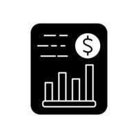 financial statement concept line icon. Simple element illustration. financial statement outline symbol design. vector