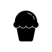 muffin concept line icon. Simple element illustration. muffin concept outline symbol design. vector