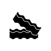 bacon concept line icon. Simple element illustration. bacon concept outline symbol design. vector
