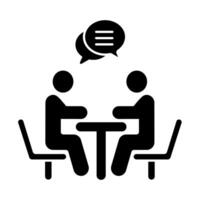 meeting concept line icon. Simple element illustration. meeting concept outline symbol design. vector