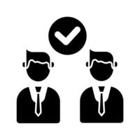 team concept line icon. Simple element illustration. team concept outline symbol design. vector