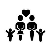 family concept line icon. Simple element illustration. family concept outline symbol design. vector