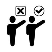 epvote concept line icon. Simple element illustration. vote concept outline symbol design. vector