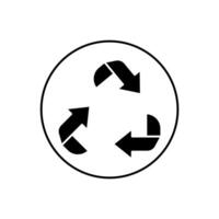 recycle concept line icon. Simple element illustration. recycle concept outline symbol design. vector