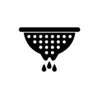 colander concept line icon. Simple element illustration. colander concept outline symbol design. vector