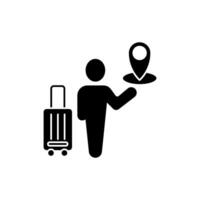 travel concept line icon. Simple element illustration. travel concept outline symbol design. vector