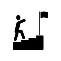 steps concept line icon. Simple element illustration. steps concept outline symbol design. vector