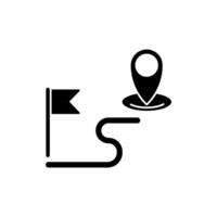 route concept line icon. Simple element illustration. route concept outline symbol design. vector