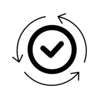 complete concept line icon. Simple element illustration. complete concept outline symbol design. vector