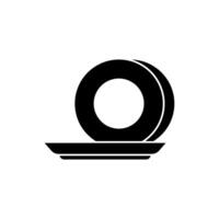 plates concept line icon. Simple element illustration. plates concept outline symbol design. vector