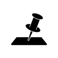 push pin concept line icon. Simple element illustration. push pin concept outline symbol design. vector