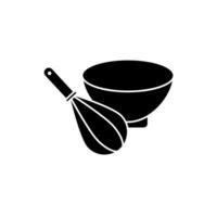 mixing bowl concept line icon. Simple element illustration. mixing bowl concept outline symbol design. vector