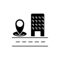 city maps concept line icon. Simple element illustration. city maps concept outline symbol design. vector