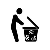 waste sorting concept line icon. Simple element illustration. waste sorting concept outline symbol design. vector