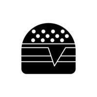 burger concept line icon. Simple element illustration. burger concept outline symbol design. vector