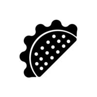 taco concept line icon. Simple element illustration. taco concept outline symbol design. vector
