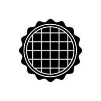 waffle concept line icon. Simple element illustration. waffle concept outline symbol design. vector