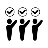 agree concept line icon. Simple element illustration. agree concept outline symbol design. vector