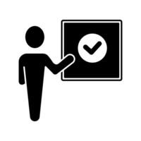 correct concept line icon. Simple element illustration. correct concept outline symbol design. vector