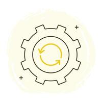 Technology Reverse Engineering Icon, technology, system analysis, process icons, product disassembly vector