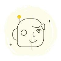 Futuristic Tech and AI Icon Design, future devices, innovation, smart tech, automation, virtual reality, vector