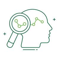Human Behavior and Data Analysis Icon Design, data analysis, behavior study, behavior tracking, social analysis, behavior patterns vector