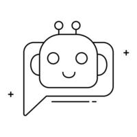 Ai Chat Bot Icon Design, AI chat, virtual assistant, chatbot technology, AI assistant, online chat, messaging bot vector
