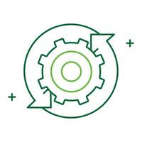Engineering Reverse Analysis Icon Design, software analysis, technical tools, tech process, technical innovation vector