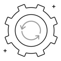Reverse Engineering and Data Extraction Icon Design, product breakdown, technical process, tech innovation, engineering icons vector