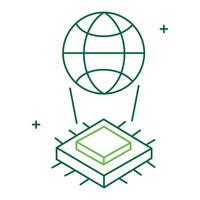 Global Digital Technology Icon Design, worldwide tech, international innovation, tech icons, digital transformation vector