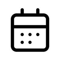 Calendar icon, simple design vector